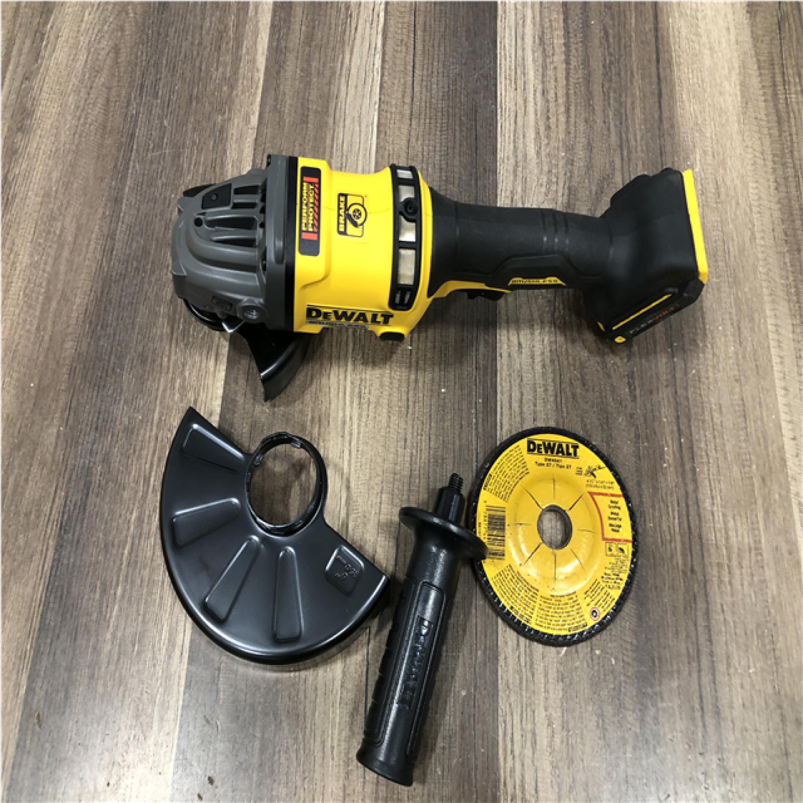 AS-IS DEWALT FLEXVOLT 60V MAX Cordless Brushless 4.5 in. to 6 in. Small Angle Grinder with Kickback Brake (Tool Only)