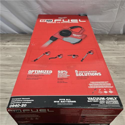 NEW! - Milwaukee FUEL 18V 0940-20 Cordless Compact Vacuum (Tool-Only)