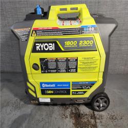 HOUSTON LOCATION - AS-IS RYOBI 2,300-Watt Recoil Start Bluetooth Super Quiet Gasoline Powered Digital Inverter Generator with CO Shutdown Sensor