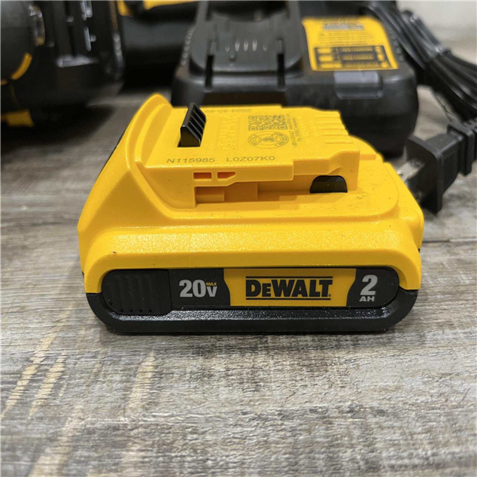 AS-IS DEWALT 20V MAX Lithium-Ion 15-Degree Electric Cordless Roofing Nailer Kit
