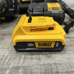 AS-IS DEWALT 20V MAX Lithium-Ion 15-Degree Electric Cordless Roofing Nailer Kit