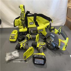 AS-IS - RYOBI ONE+ 18V Cordless 6-Tool Combo Kit