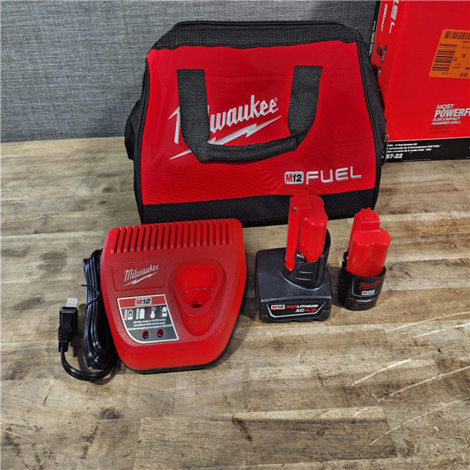 HOUSTON LOCATION - AS-IS Milwaukee 3497-22 12V Brushless Hammer Drill and Impact Driver Combo Kit