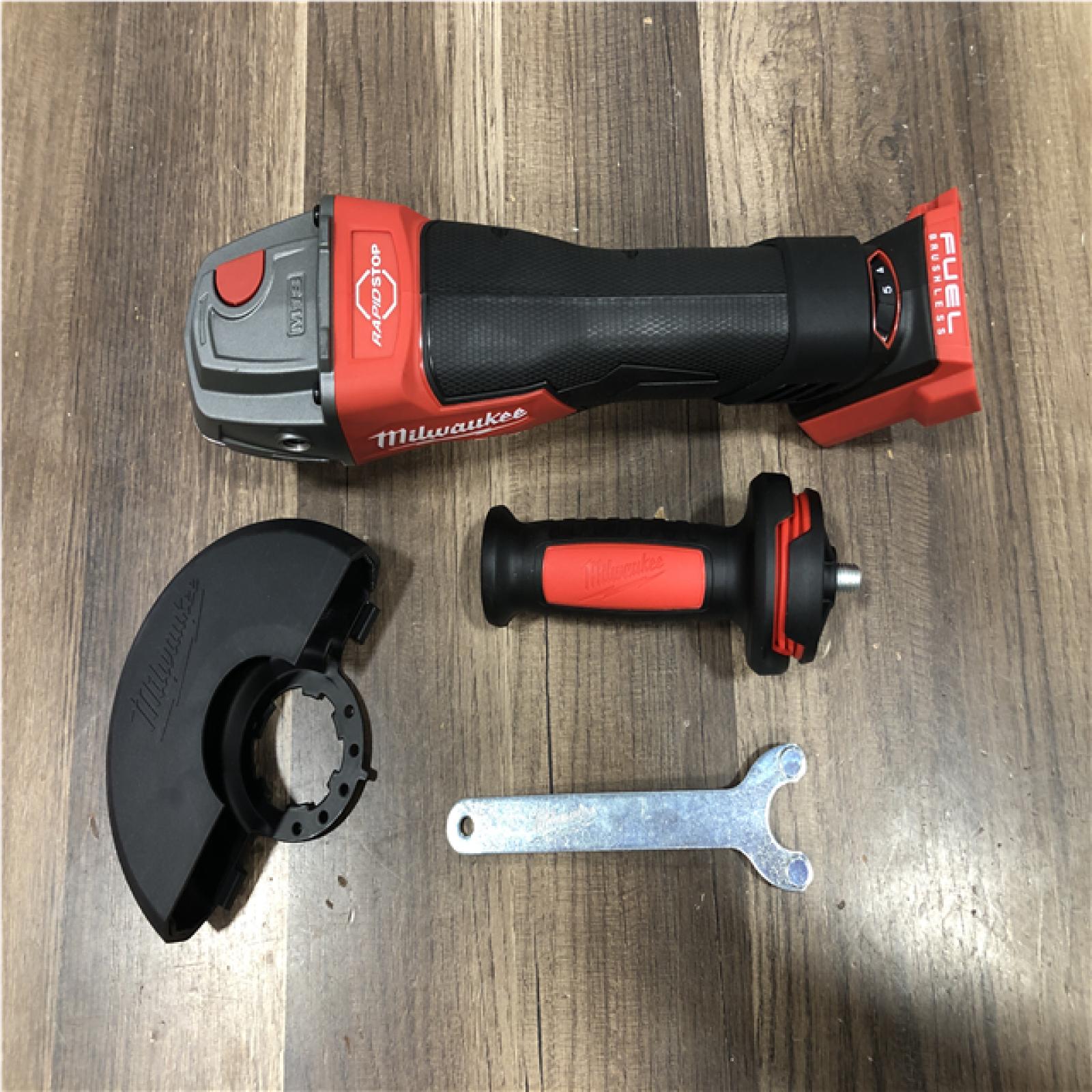 AS-IS Milwaukee FUEL 18V Lithium-Ion Brushless Cordless 4-1/2 in./5 in. Grinder with Variable Speed & Paddle Switch (Tool-Only)