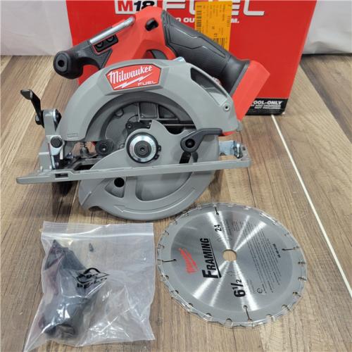 AS-IS  Milwaukee M18 FUEL 18V Lithium-Ion Brushless Cordless 6-1/2 in. Circular Saw (Tool-Only)