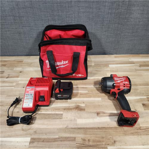 HOUSTON LOCATION - AS-IS (APPEARS LIKE NEW) Milwaukee FUEL 18V Lithium-Ion Brushless Cordless 1/2 in. Impact Wrench w/Friction Ring Kit