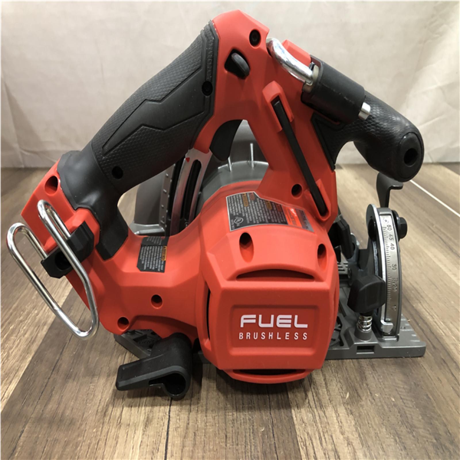 AS-IS Milwaukee FUEL 18V Lithium-Ion Brushless Cordless 6-1/2 in. Circular Saw (Tool-Only)