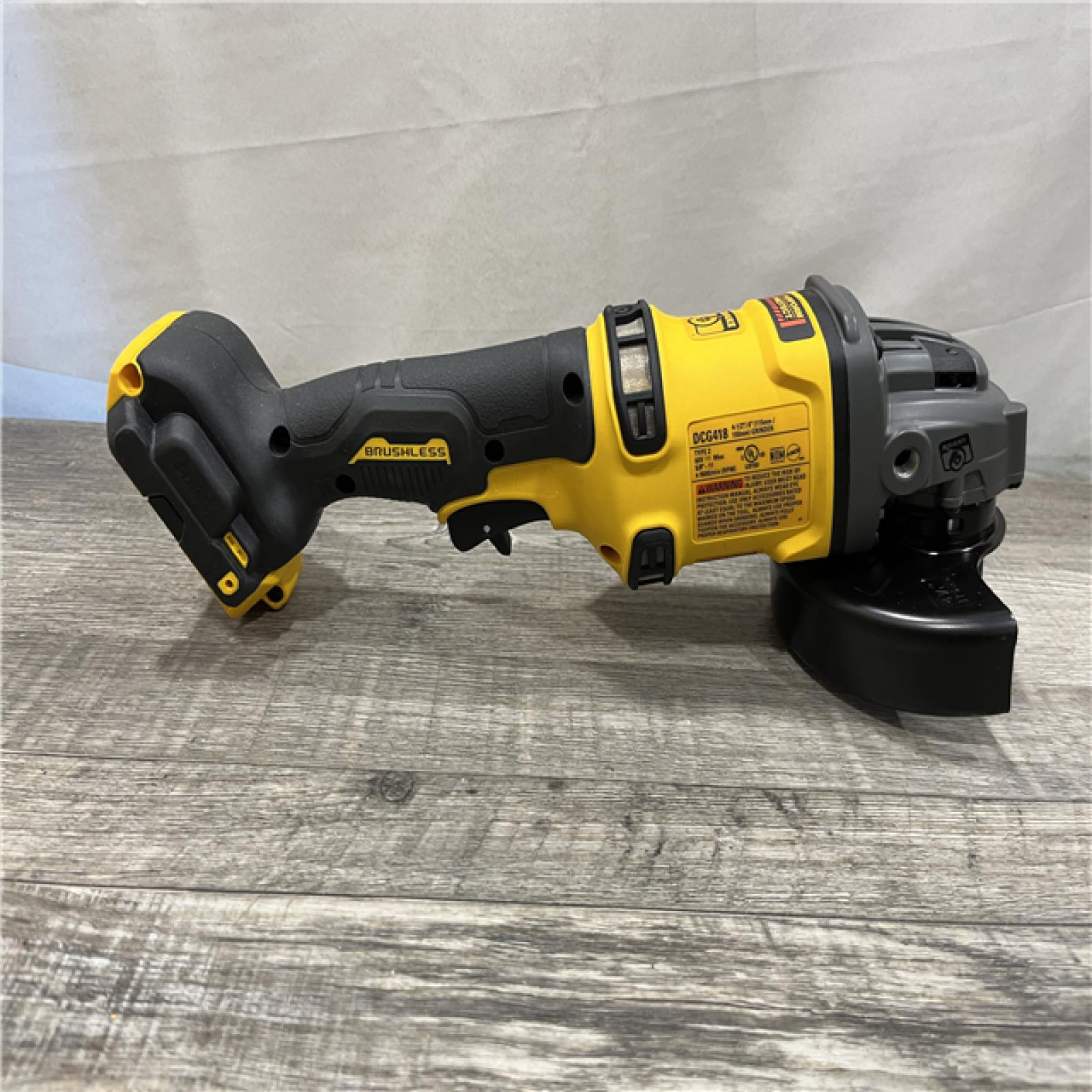 AS-IS DEWALT FLEXVOLT 60V MAX Cordless Brushless 4.5 in. to 6 in. Small Angle Grinder with Kickback Brake (Tool Only)