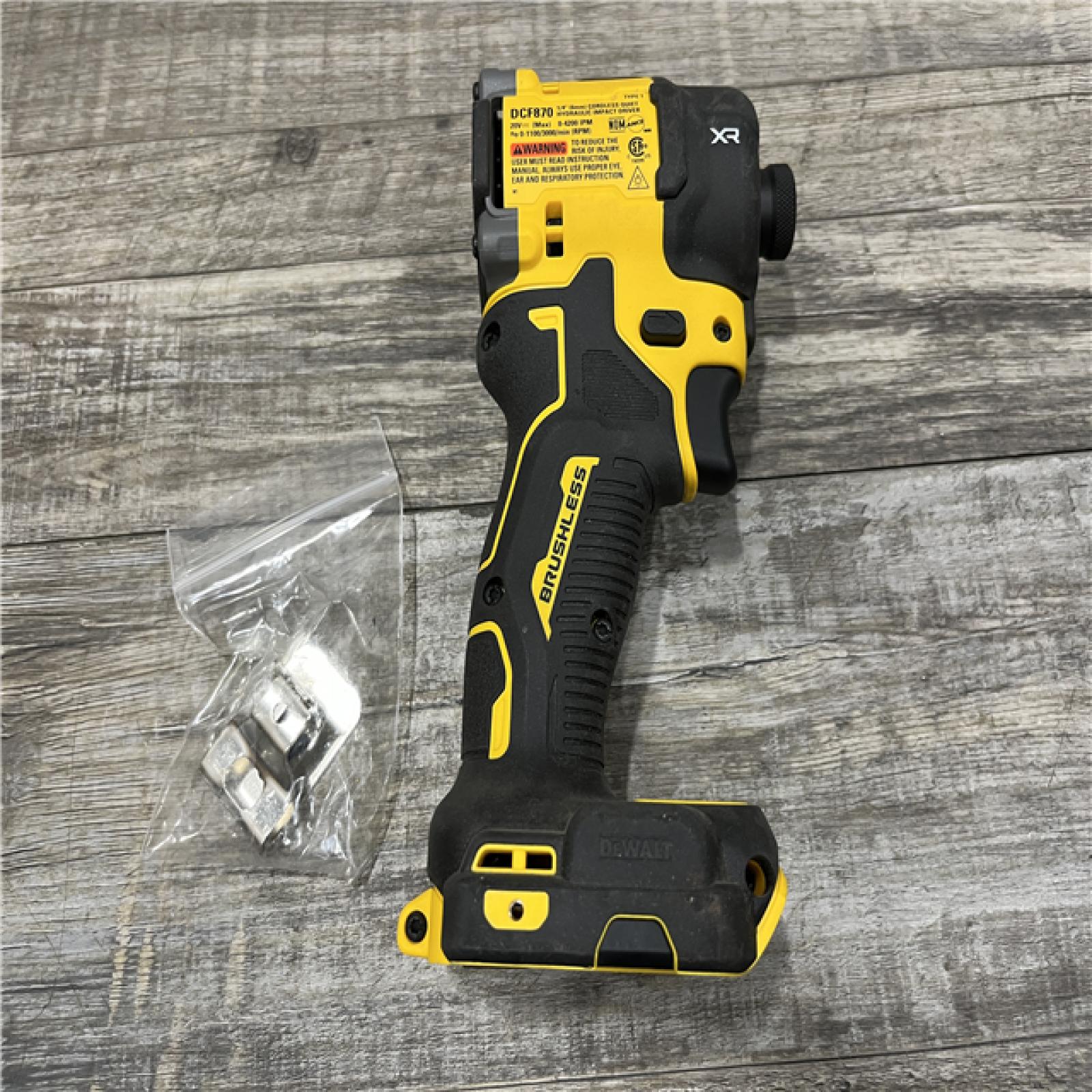 AS-IS DEWALT 20V XR Brushless Cordless 1/4 in. Quiet Hydraulic Impact Driver (Tool-Only)