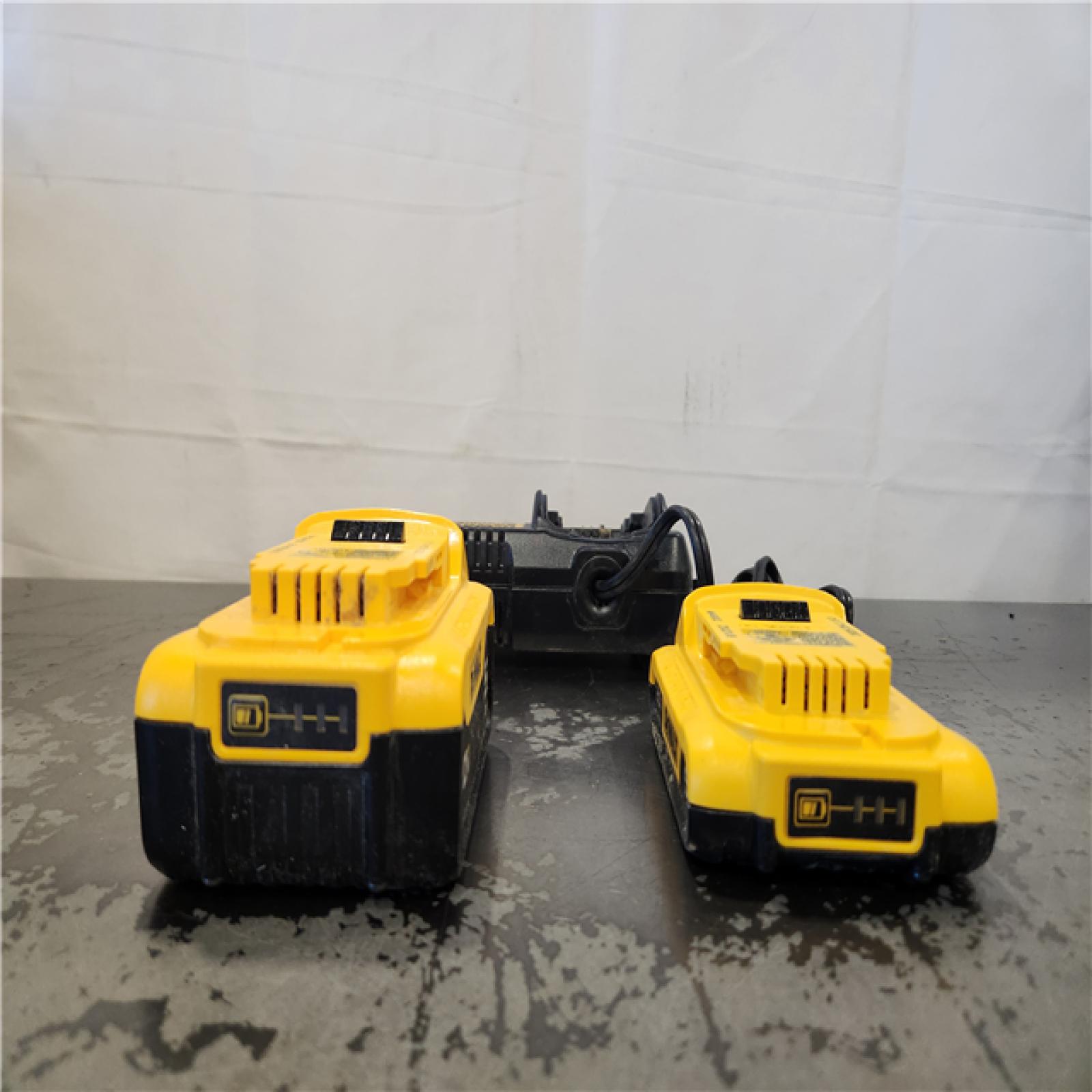 AS-IS- DEWALT 20V MAX Lithium-Ion Battery Kit with 5.0Ah and 2.0Ah Battery and Charger