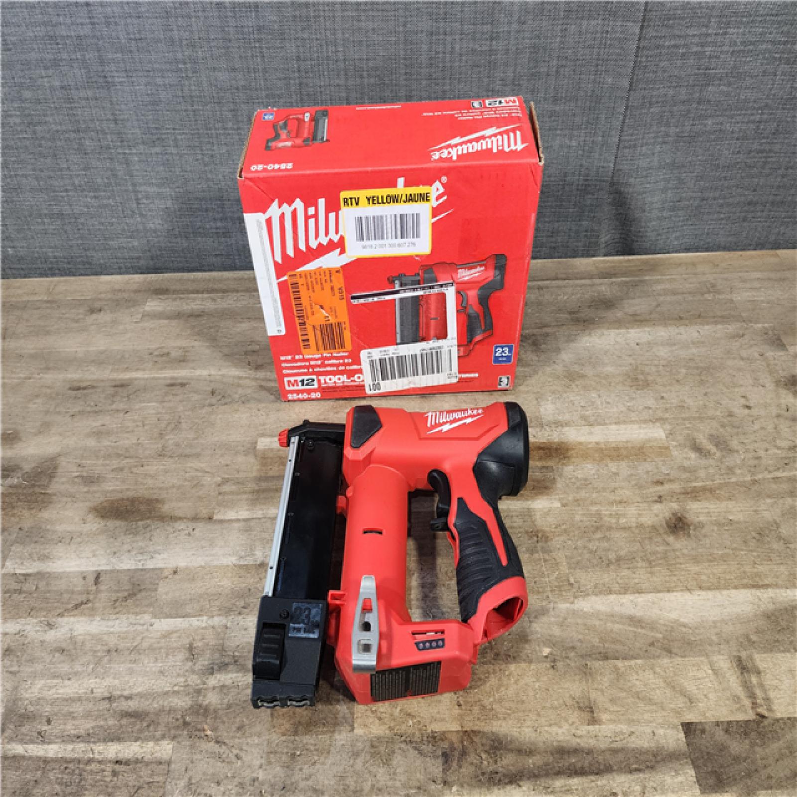 HOUSTON LOCATION - AS-IS Milwaukee 2540-20 12V 23 Gauge Cordless Pin Nailer (Tool Only)