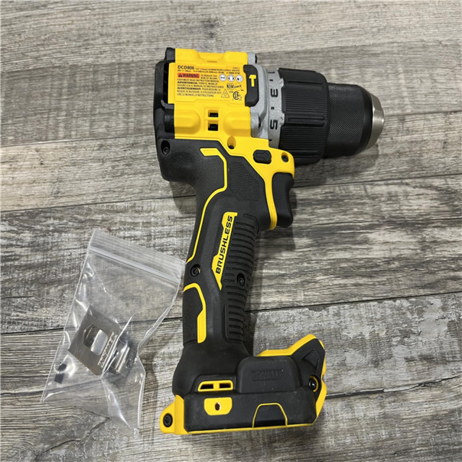 AS-IS DEWALT 20V XR Brushless Cordless 1/2 in. Hammer Drill (Tool-Only)