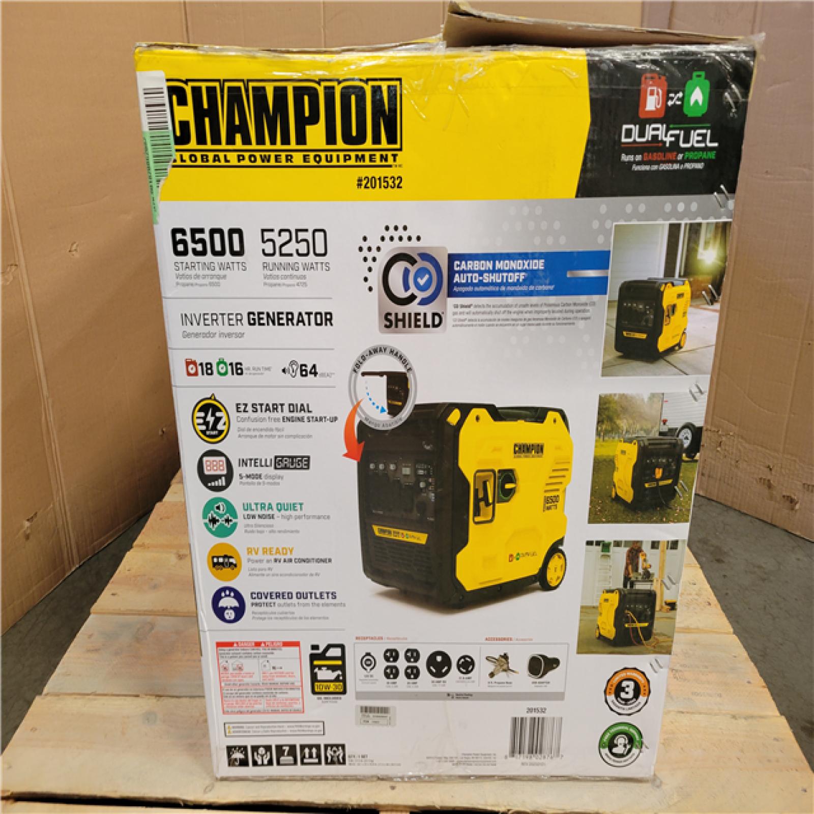 CALIFORNIA AS-IS CHAMPION PORTABLE GENERATOR