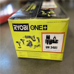 NEW! - RYOBI ONE+ 18V Cordless 6-Tool Combo Kit