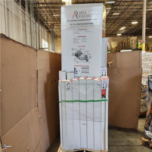 Phoenix NEW Aria Railing Panel (42x6') 11 Boxes & Aluminum Post Kit (3 in. x 3 in. x 48 in) 15 Boxes