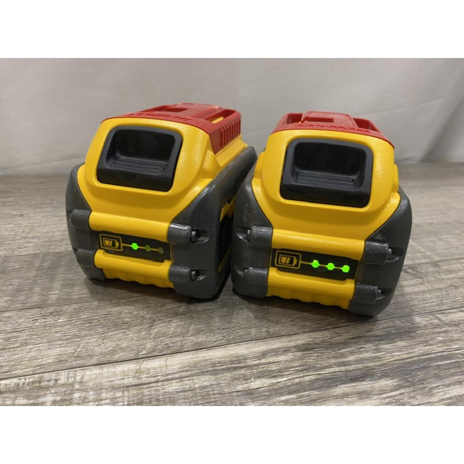AS-IS DEWALT FLEXVOLT 20V/60V MAX Lithium-Ion 6.0Ah Battery Pack (2 Pack)