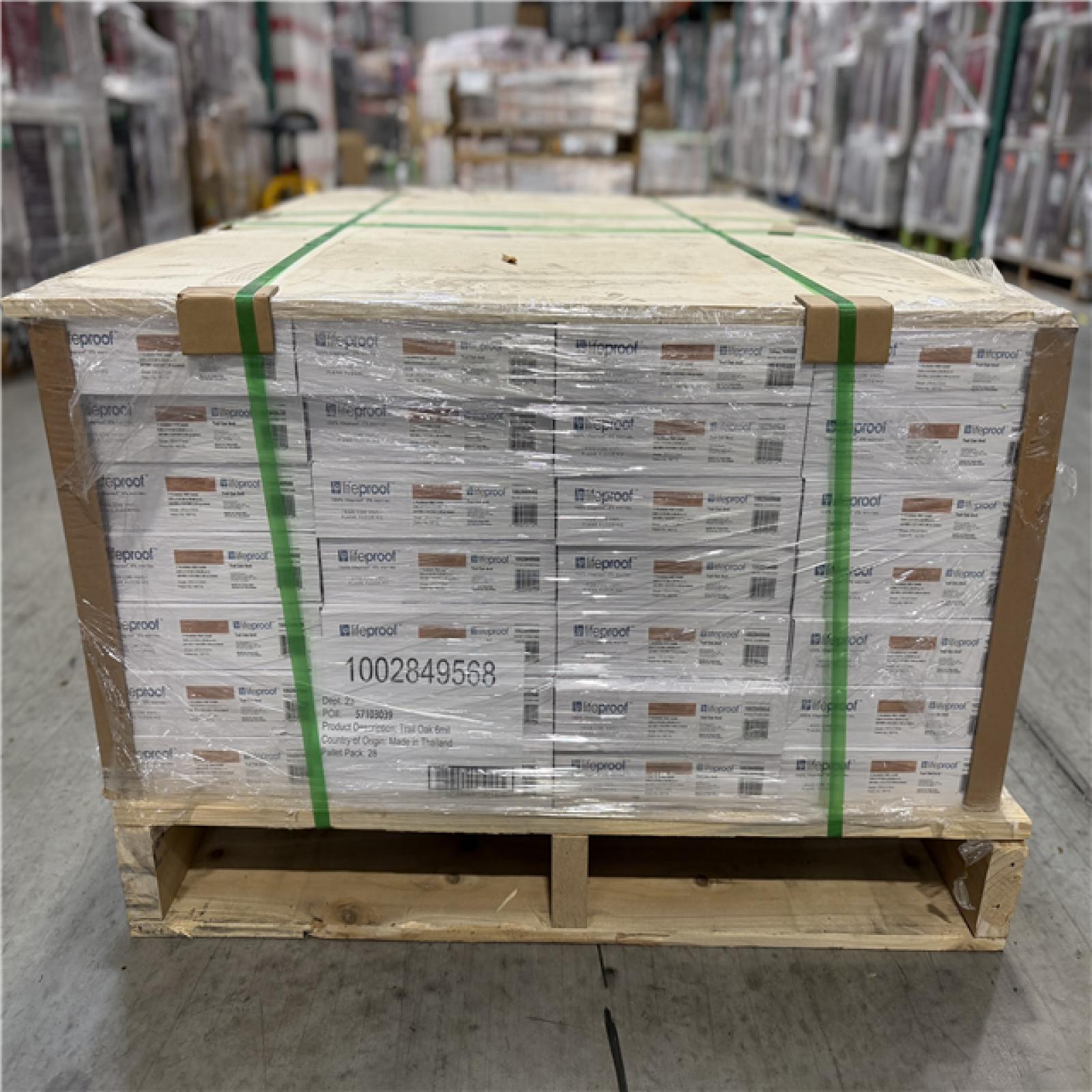 DALLLAS LOCATION -Lifeproof Trail Oak 6 MIL x 8.7 in. W x 48 in. L Click Lock Waterproof Luxury Vinyl Plank Flooring PALLET-(28 UNITS)