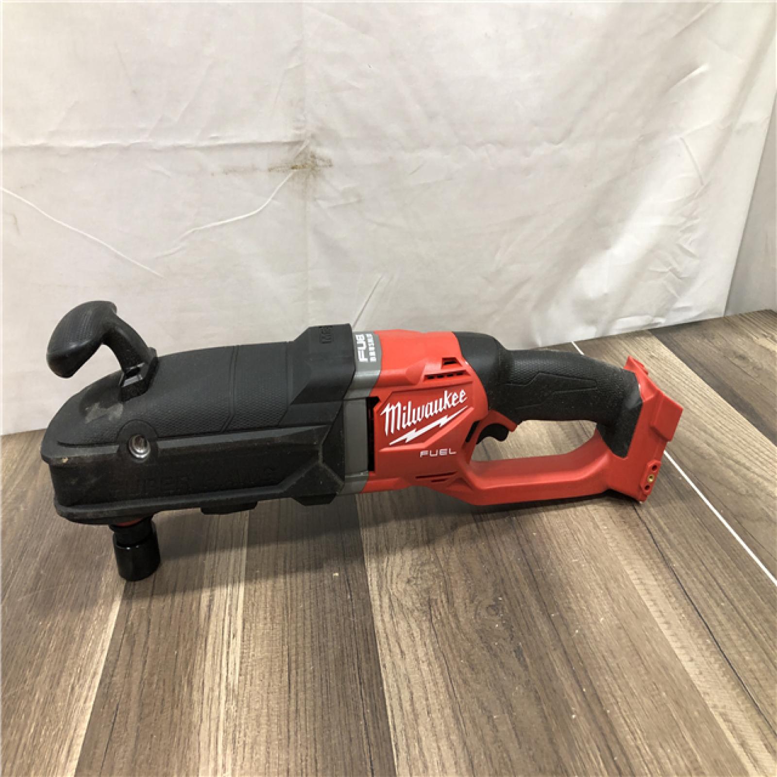AS-IS Milwaukee FUEL 18V Lithium-Ion Brushless Cordless GEN 2 SUPER HAWG 7/16 in. Right Angle Drill (Tool-Only)