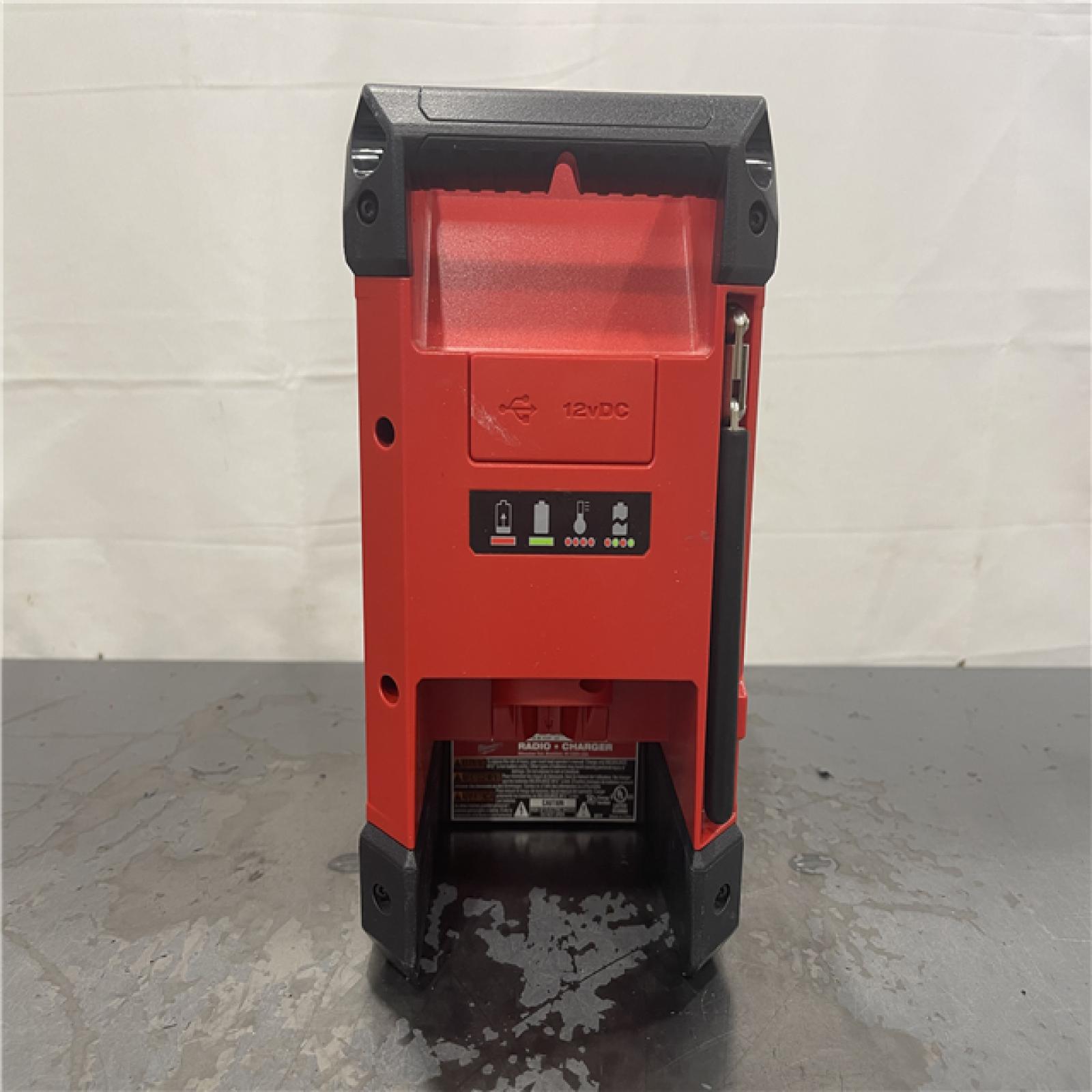 AS-IS- Milwaukee M12 12V Bluetooth Speaker Radio/Charger - Bare Tool