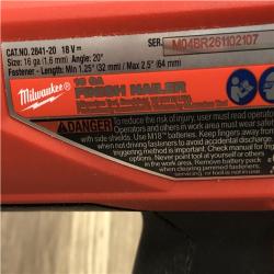 AS-IS  Milwaukee FUEL 18-Volt Lithium-Ion Brushless Cordless Gen II 16-Gauge Angled Finish Nailer (Tool-Only)