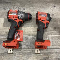 AS-IS Milwaukee FUEL 18V Lithium-Ion Brushless Cordless Hammer Drill and Impact Driver Combo Kit