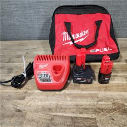 HOUSTON LOCATION - AS-IS Milwaukee FUEL 12-Volt Lithium-Ion Brushless Cordless Hammer Drill and Impact Driver Combo Kit