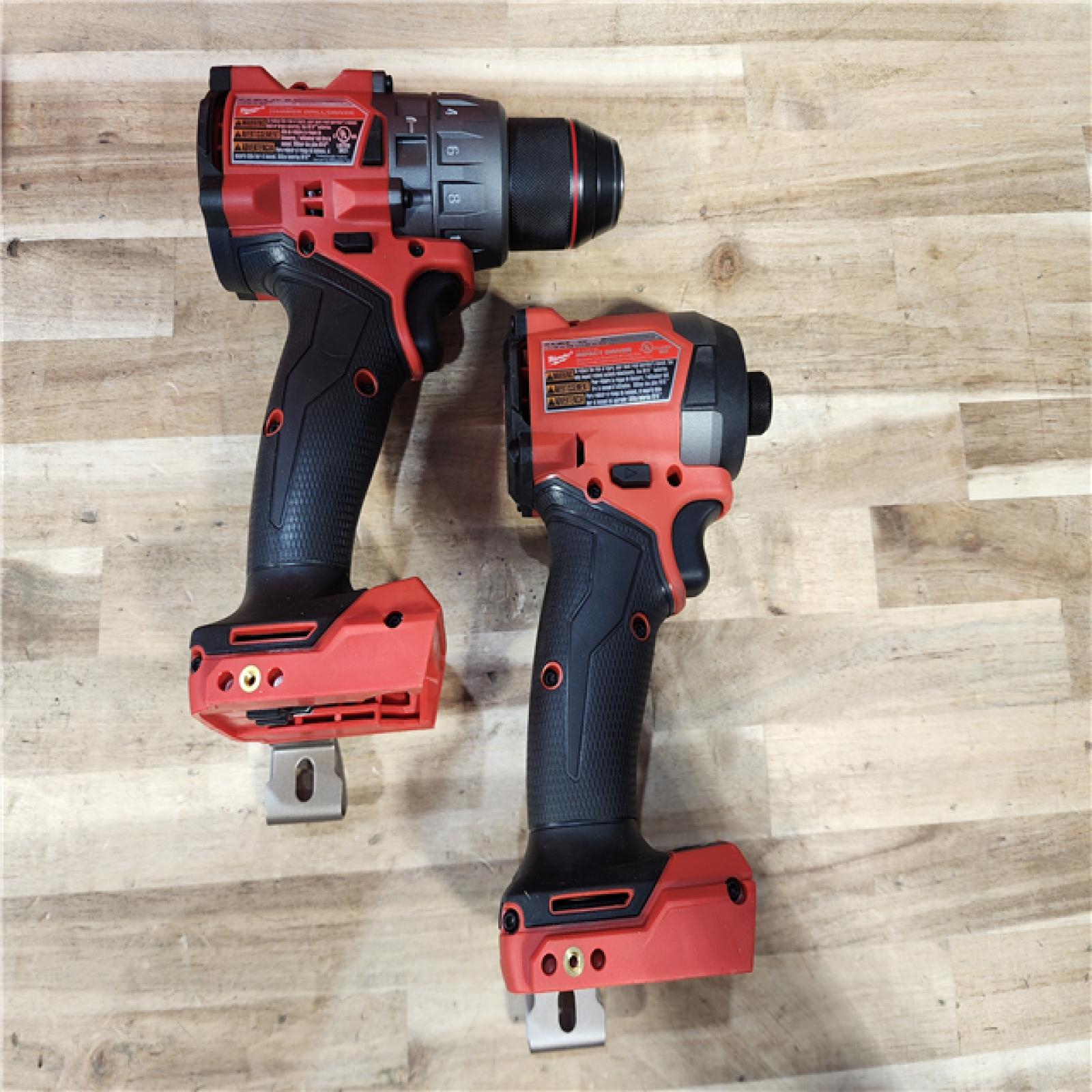 HOUSTON LOCATION - AS-IS Milwaukee  FUEL 18V Lithium-Ion Brushless Cordless Hammer Drill and Impact Driver Combo Kit