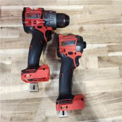 HOUSTON LOCATION - AS-IS Milwaukee  FUEL 18V Lithium-Ion Brushless Cordless Hammer Drill and Impact Driver Combo Kit