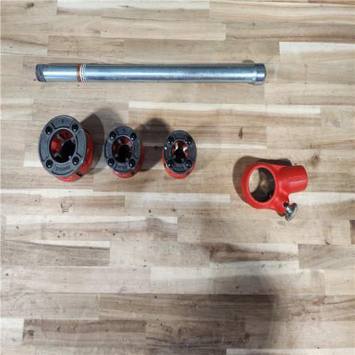 HOUSTON LOCATION - AS-IS RIDGID 36345 Exposed Ratchet Threader Set  1/2-1 Capacity NPT