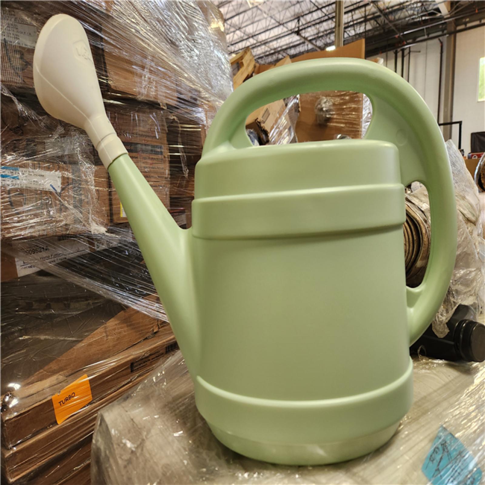 Phoenix Location Vigoro 2 Gal. Green Modern Multi-Grip High Density Plastic Watering Can Pallet (96 Total)