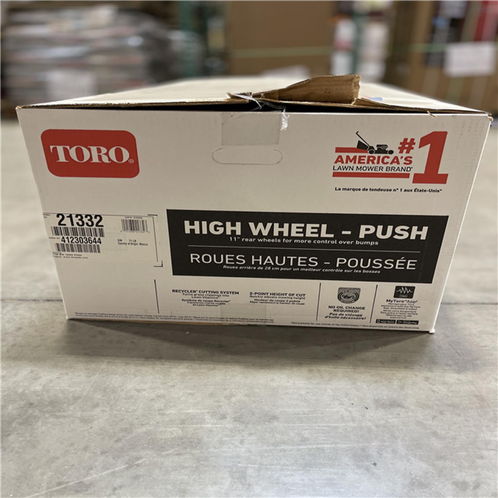 NEW! -TORO 21 in. (53cm) Recycler® High Wheel Push Gas Lawn Mower