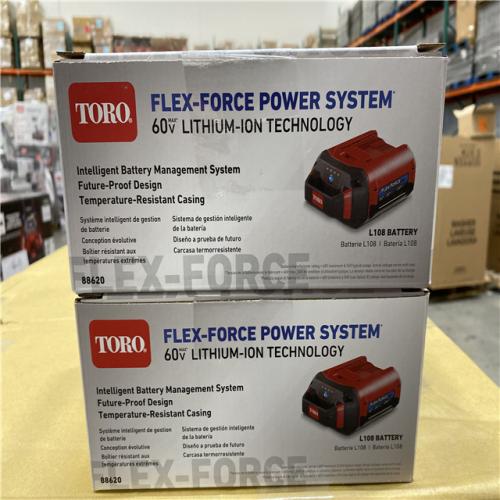 NEW! - TORO 60V MAX* Flex-Force 2.0Ah Lithium-Ion Battery - ( 2 UNITS )