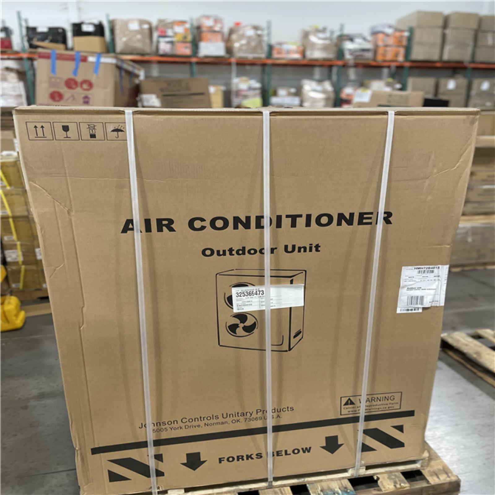 DALLAS LOCATION- Johnson Controls 5 Ton Outdoor A/C Unit PALLET (2 UNITS)
