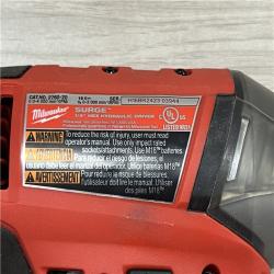 AS-IS Milwaukee M18 FUEL SURGE 18-Volt Lithium-Ion Brushless Cordless 1/4 in. Hex Impact Driver Compact Kit with Two 5.0 Ah Batteries