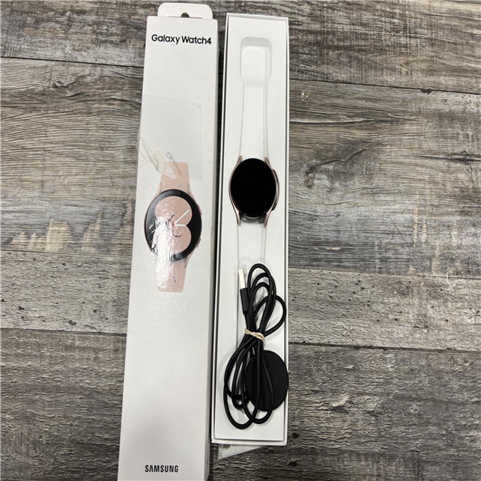 AS-IS Samsung Galaxy Watch4 40mm Bluetooth and WiFi Smart Watch, Pink Gold
