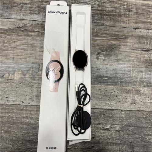 AS-IS Samsung Galaxy Watch4 40mm Bluetooth and WiFi Smart Watch, Pink Gold