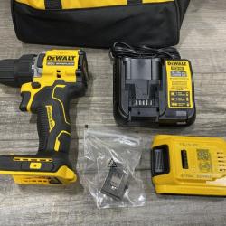 AS-IS DEWALT Atomic 20V Lithium-Ion Cordless Compact 1/2 in. Drill/Driver Kit