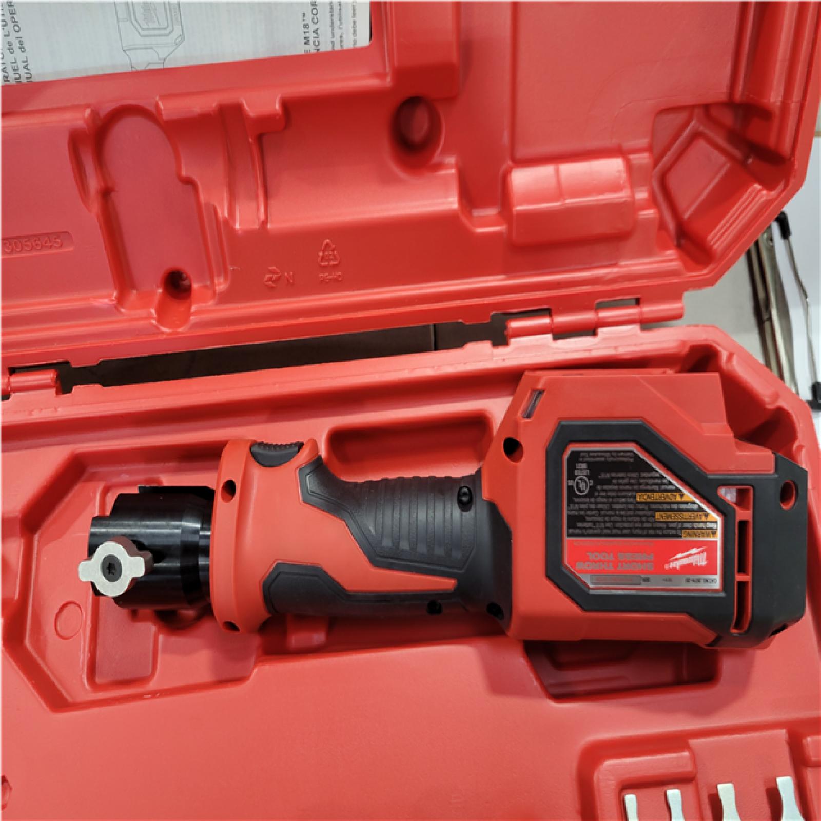 CALIFORNIA AS-IS MILWAUKEE M18 SHORT THROW PRESS TOOL