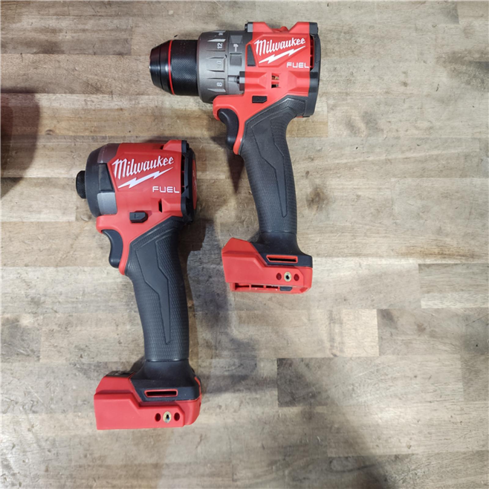 HOUSTON LOCATION - AS-IS MILWAUKEE FUEL 18V Lithium-Ion Brushless Cordless Hammer Drill and Impact Driver Combo Kit