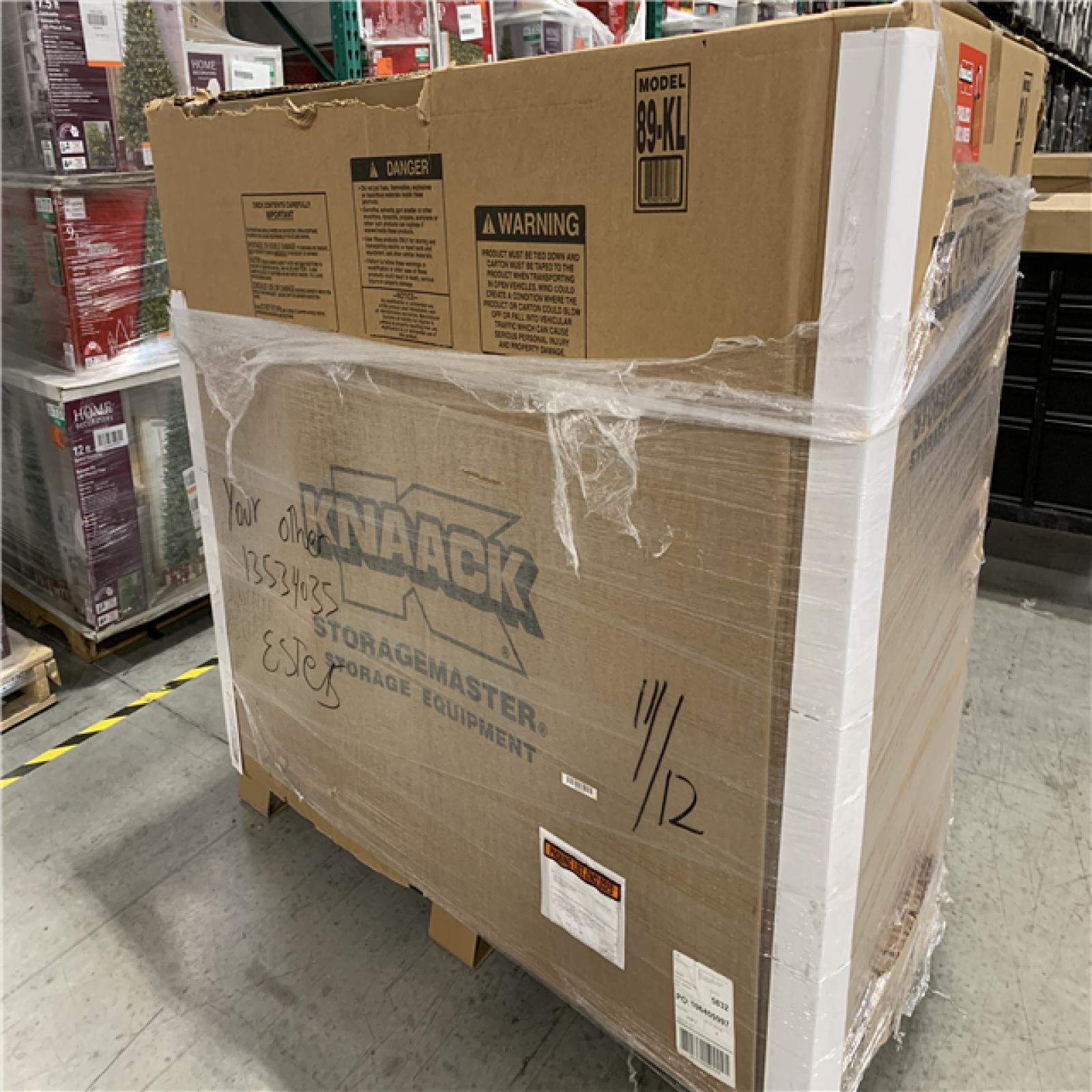 DALLAS LOCATION -AS-IS Knaack 49 in. W x 30 in. L x 60 in. H  Steel Jobsite Storage Piano Box with Lock