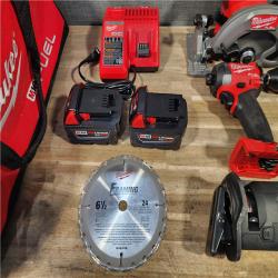 HOUSTON LOCATION - AS-IS Milwaukee 5 Tool Combo Kit W/ (2) Battery & Charger