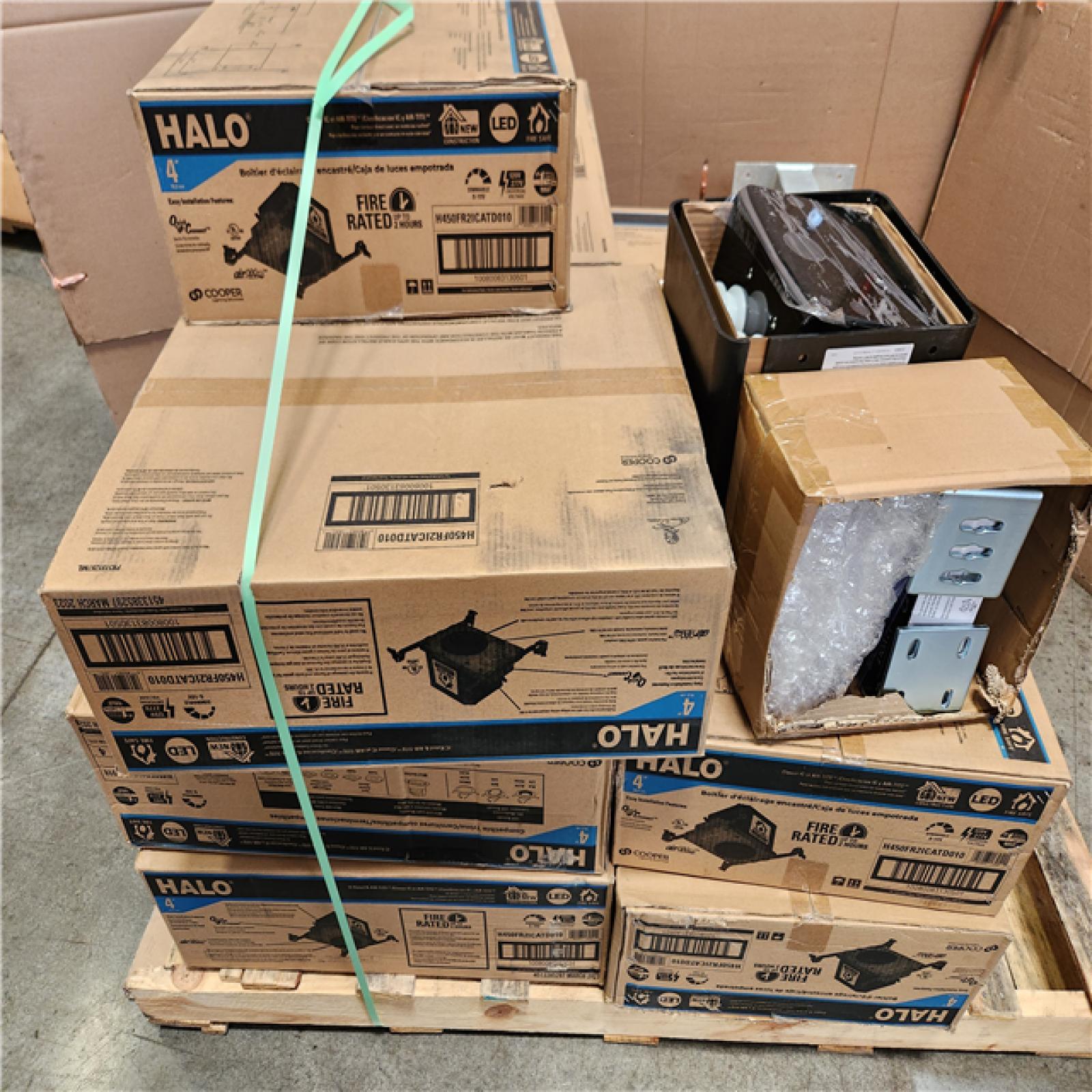 Phoenix Location NEW HALO 4 in. Air-Tight IC Rated Fire Safe New Construction Recessed Housing Pallet (11-Boxes)