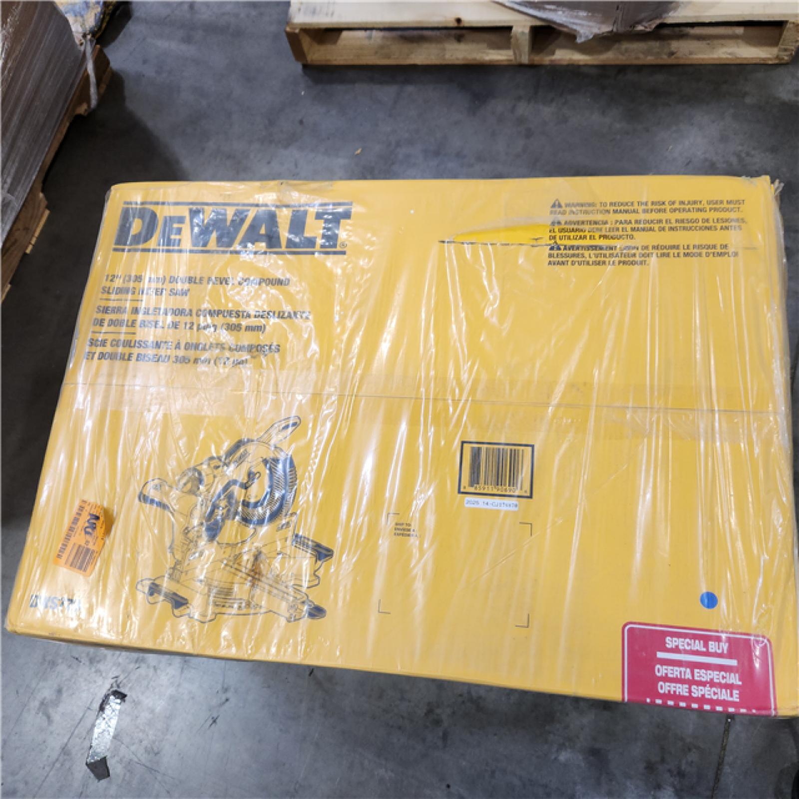 NEW- DeWalt 15 Amps 12 in. Corded Dual-Bevel Sliding Compound Miter Saw