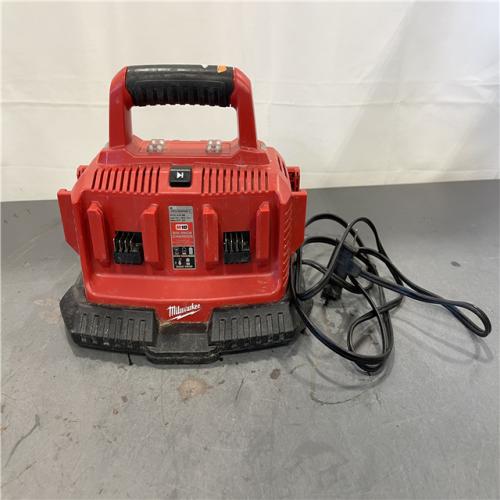 AS-IS - Milwaukee M18 18-Volt Lithium-Ion 6-Port Sequential Battery Charger