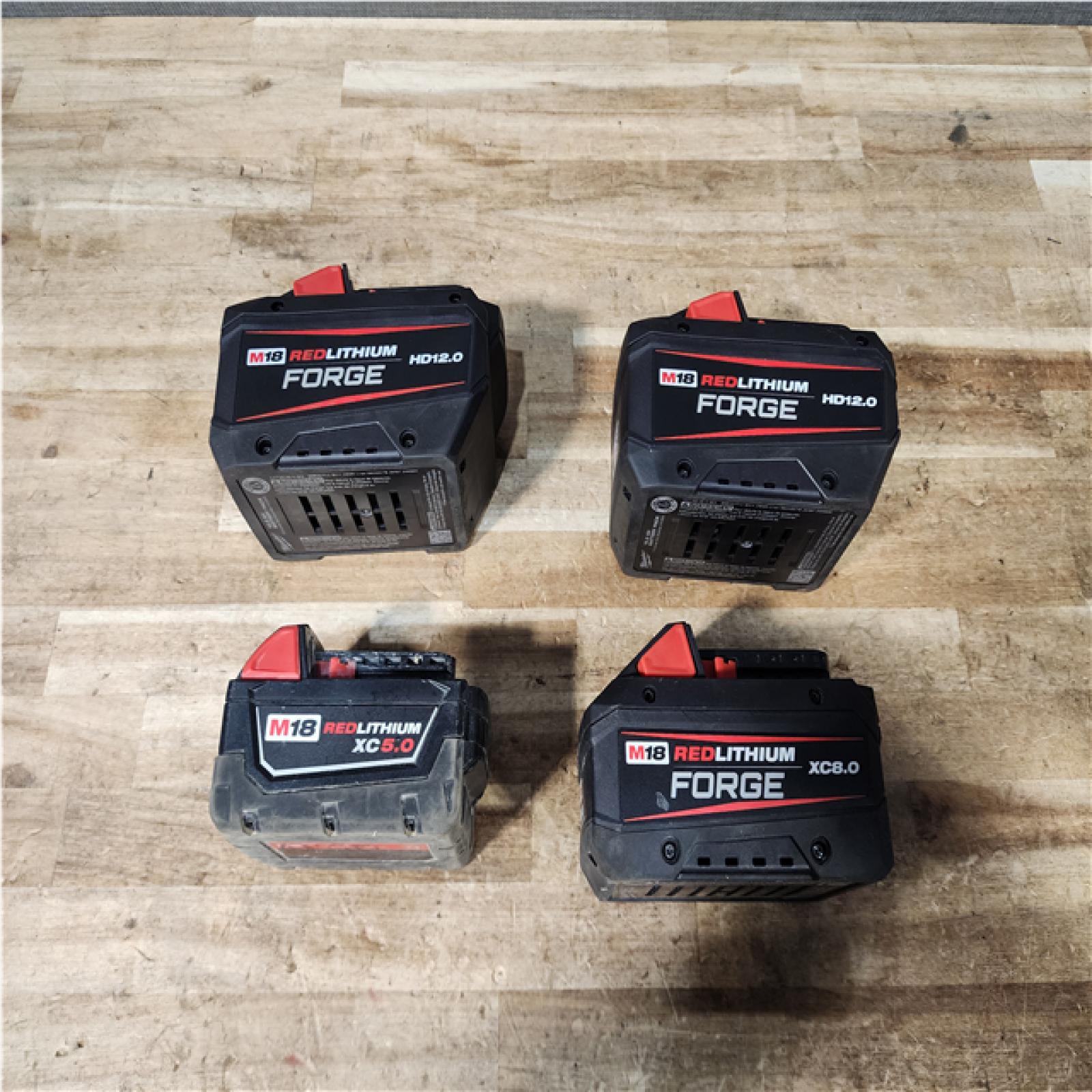Houston Location AS-IS Milwaukee Batteries QTY/4