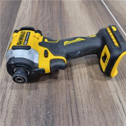AS-IS DEWALT ATOMIC 20V MAX Lithium-Ion Cordless 1/4 in. Brushless Impact Driver Kit, 5 Ah Battery, Charger, and Bag