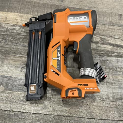 AS-IS RIDGID 18V Brushless Cordless 18-Gauge 2-1/8 in. Brad Nailer (Tool Only)