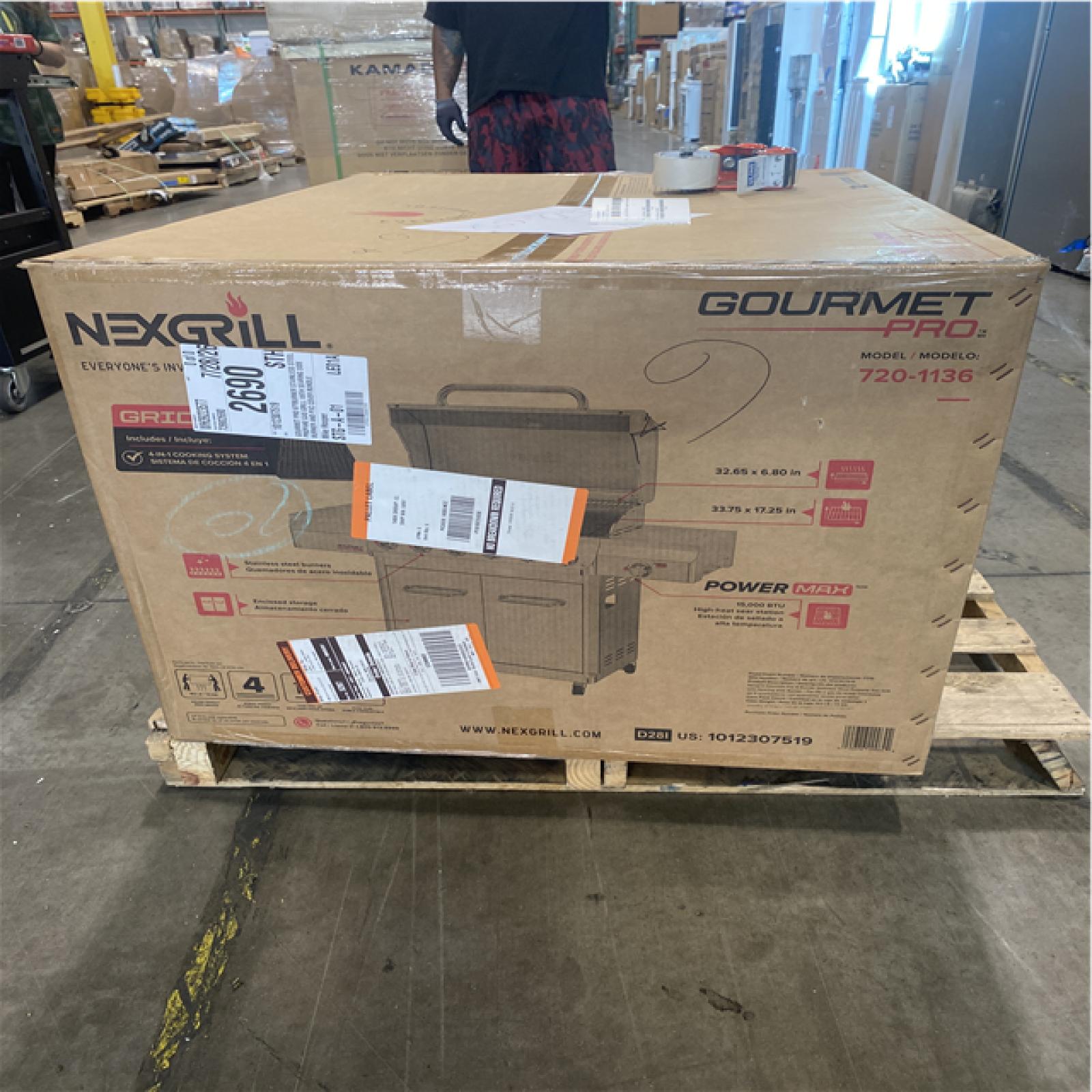 DALLAS LOCATION- Nexgrill Gourmet Pro 6-Burner Propane Gas Grill