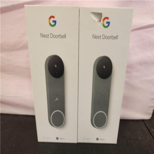 Phoenix AS-IS Google Nest Doorbell - Smart Wi-Fi Video Doorbell Camera - (2-Pack)