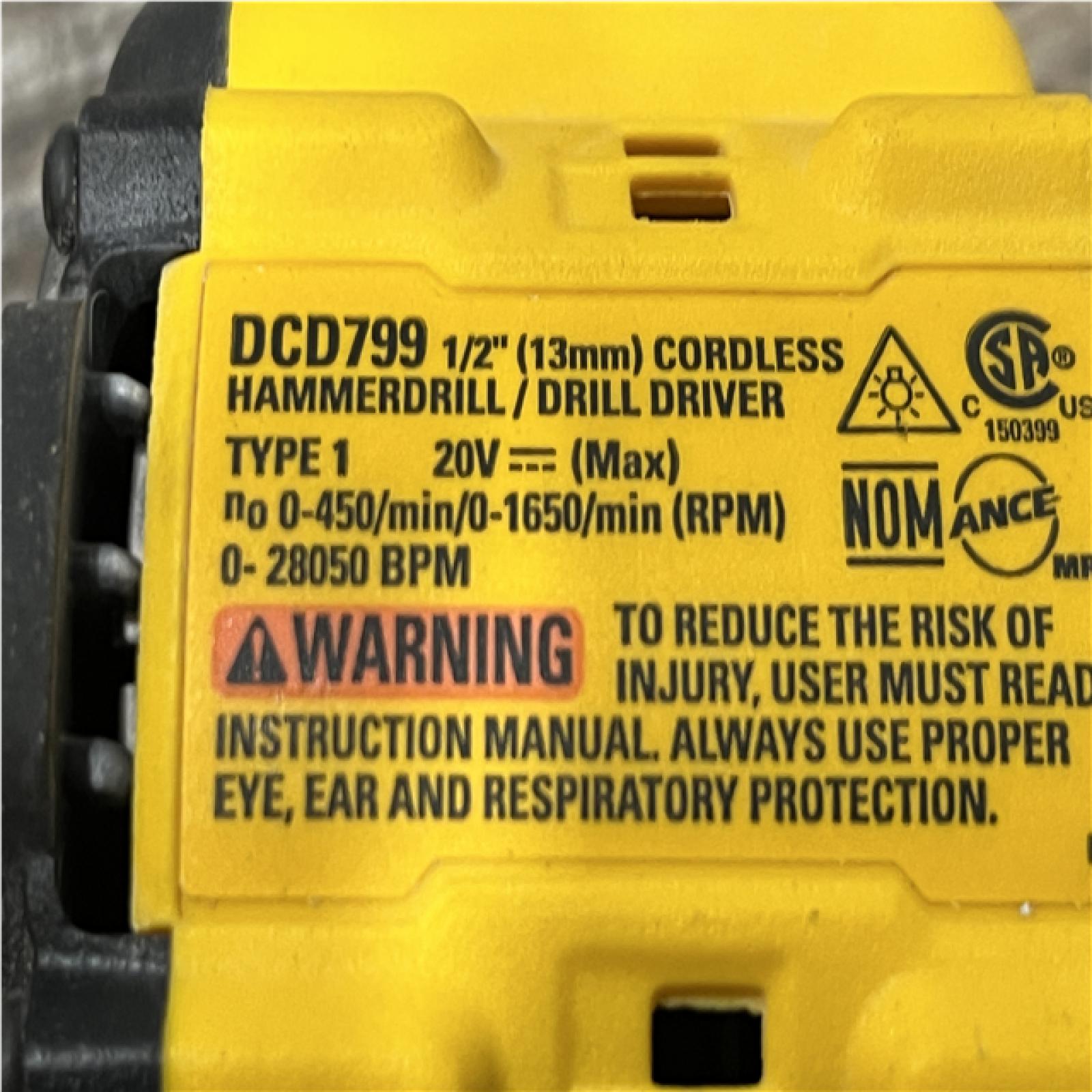 AS-IS DEWALT ATOMIC 20V Lithium-Ion Cordless 1/2 in. Hammer Drill Kit